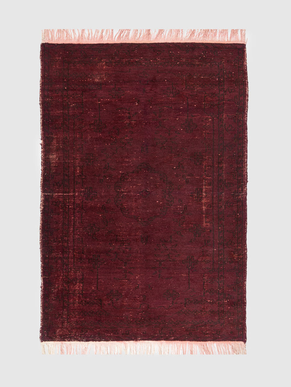 Jibou Wool Knotted Carpet Contrast Living