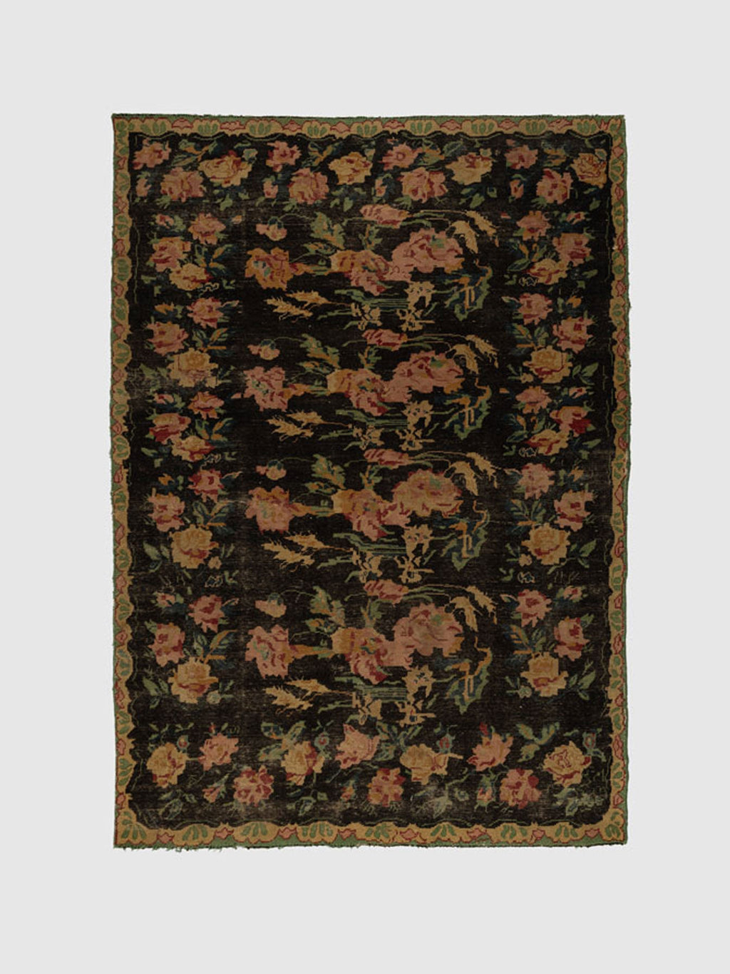 Bhirkot Wool Knotted Carpet Contrast Living