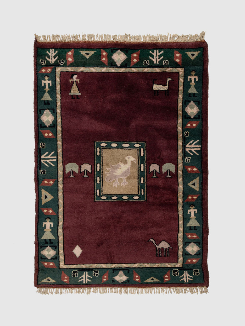 Hainan Wool Knotted Carpet Contrast Living