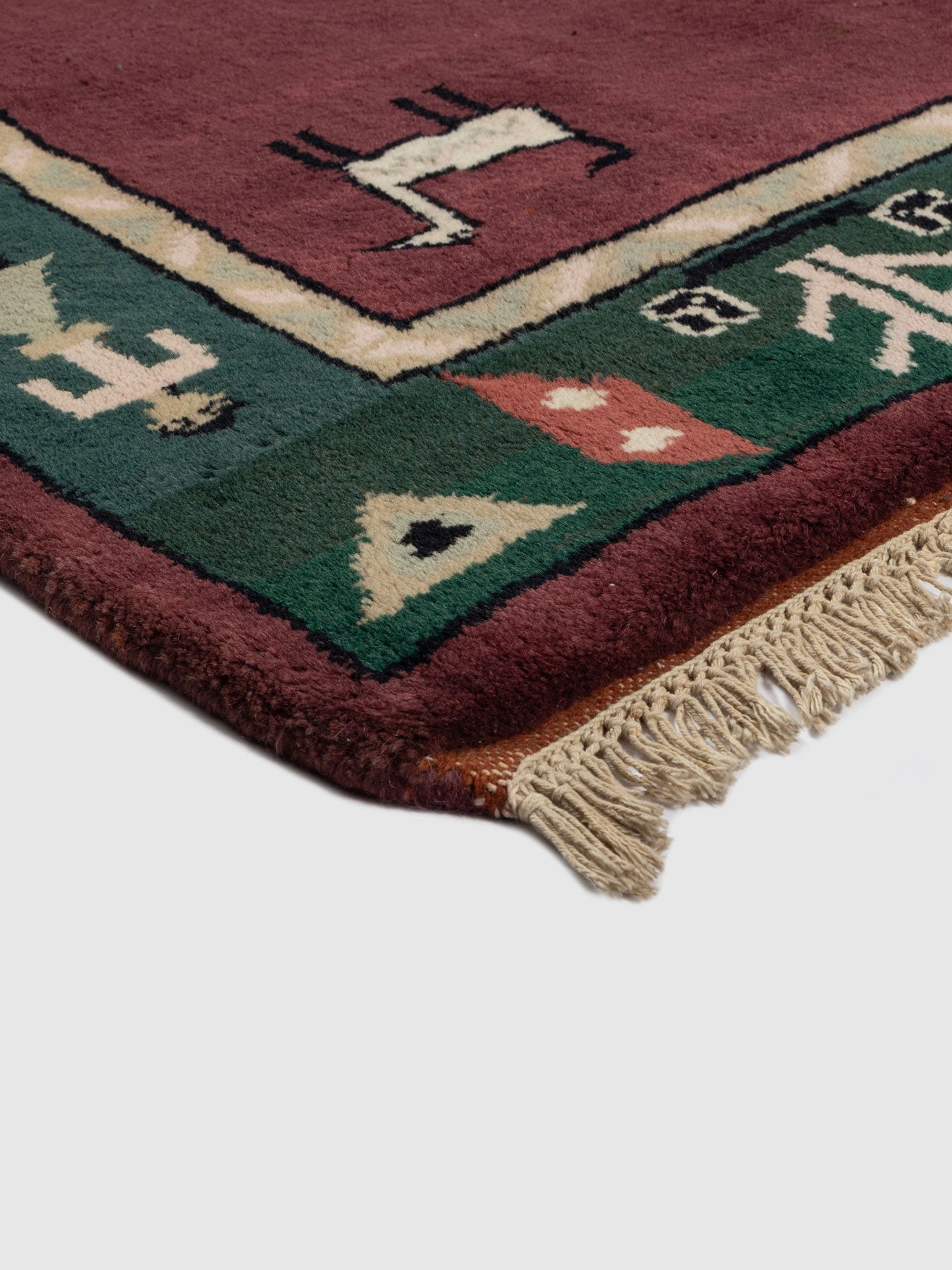 Hainan Wool Knotted Carpet Contrast Living