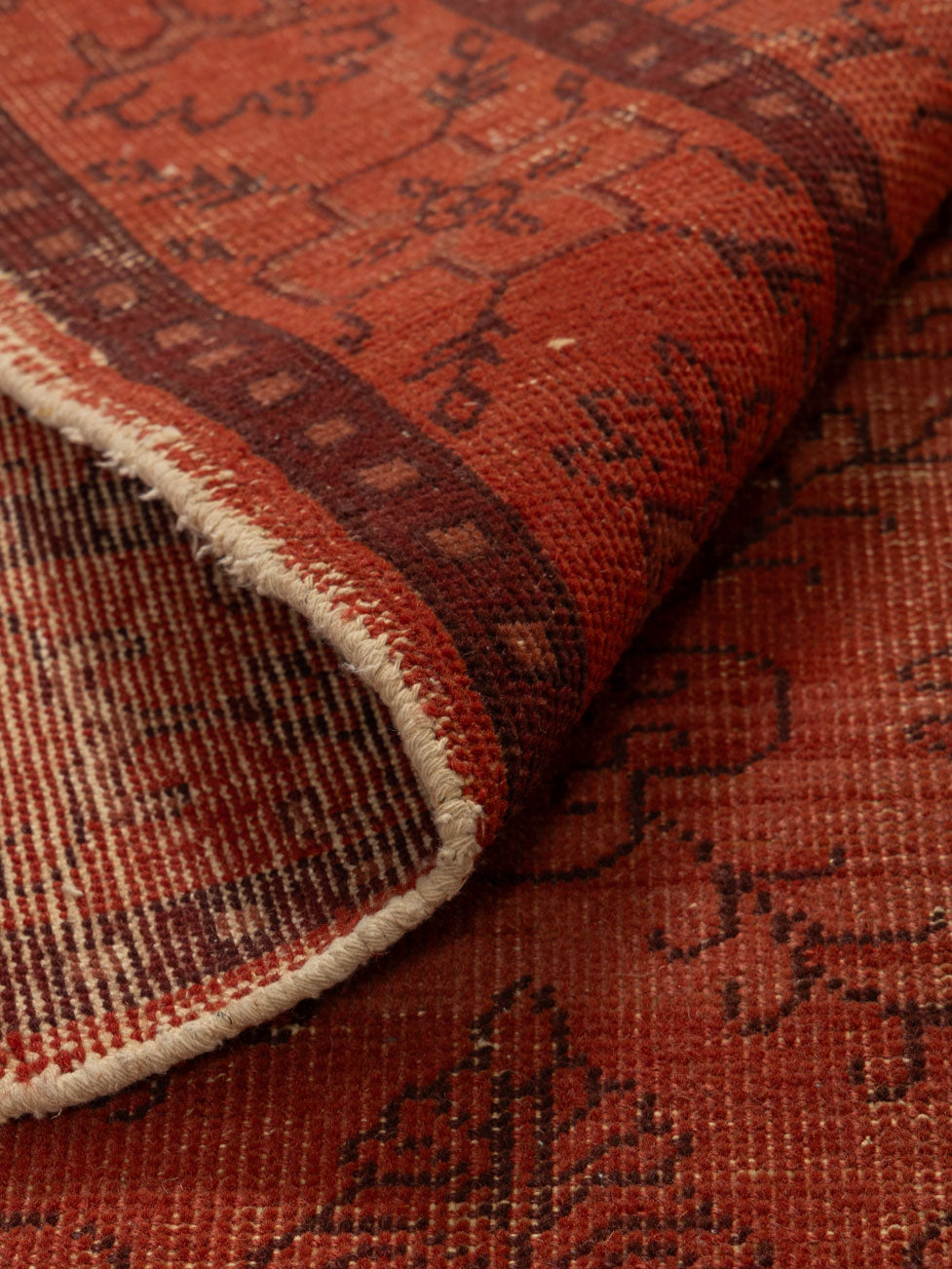 Sakhalin Wool Knotted Carpet Contrast Living