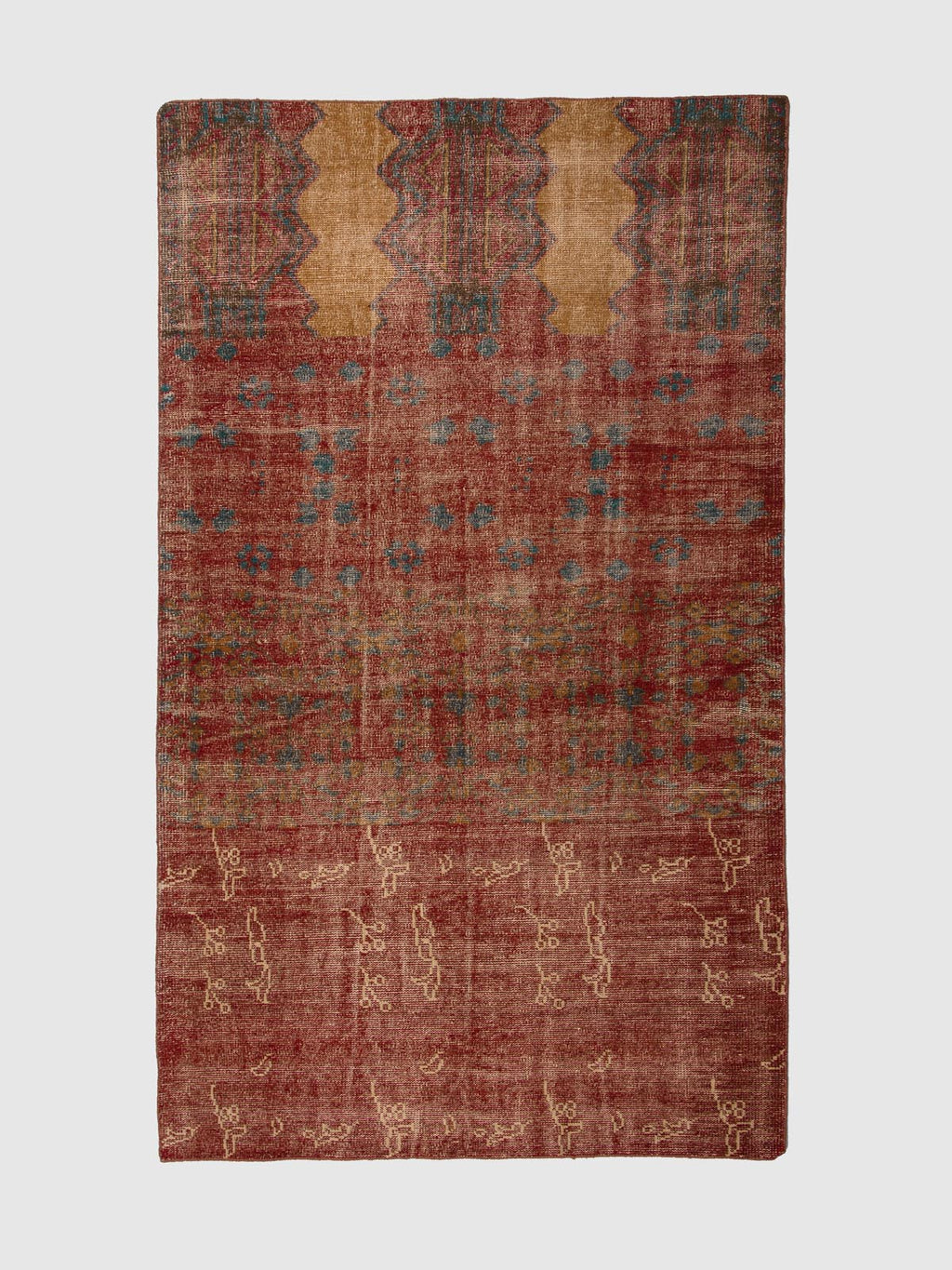 Knotra Wool Knotted Carpet Contrast Living