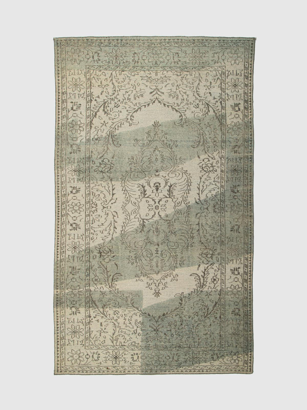 Balora Wool Knotted Carpet Contrast Living