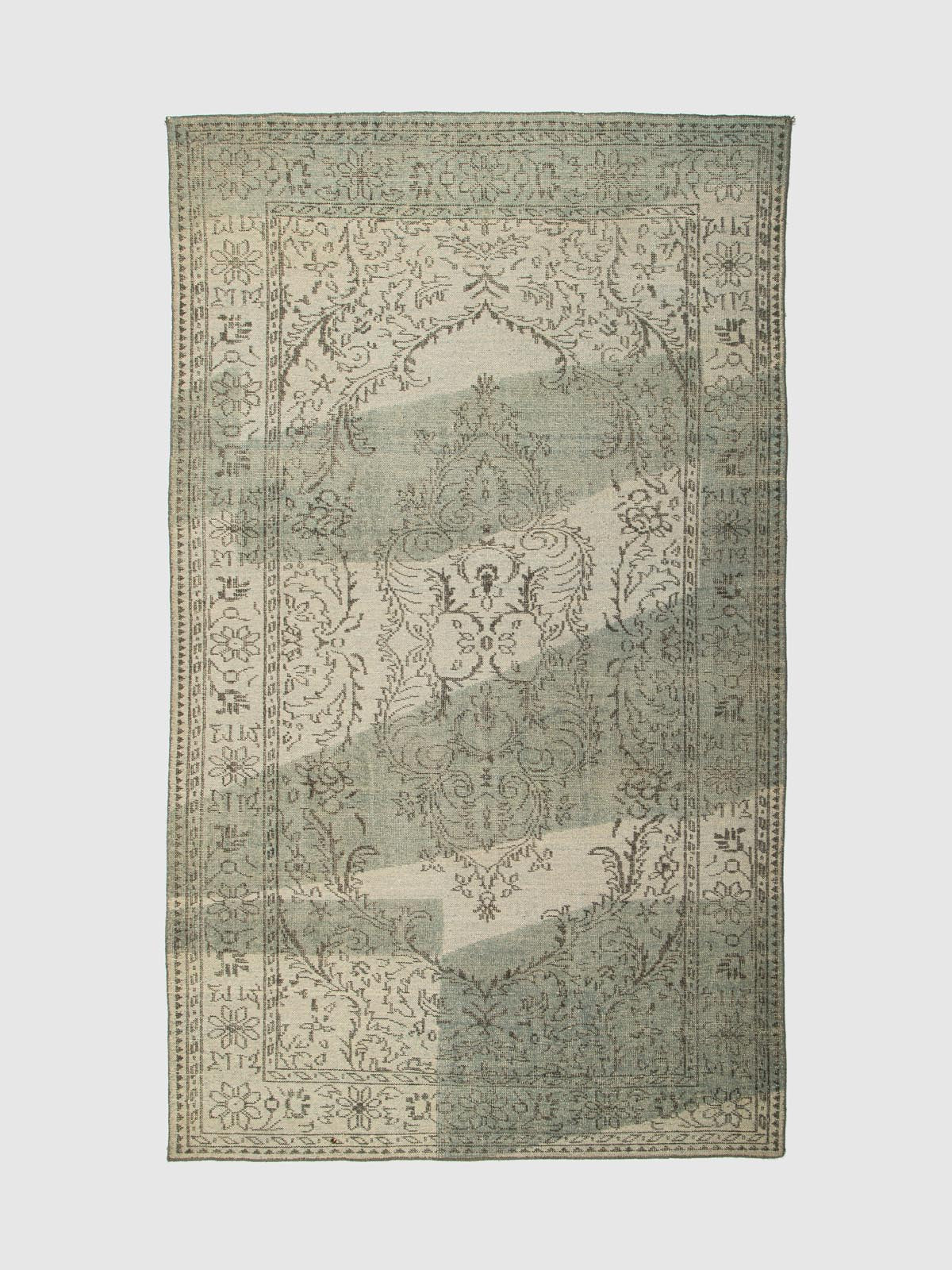 Balora Wool Knotted Carpet Contrast Living