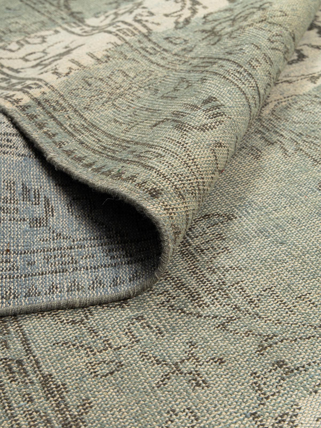 Balora Wool Knotted Carpet Contrast Living
