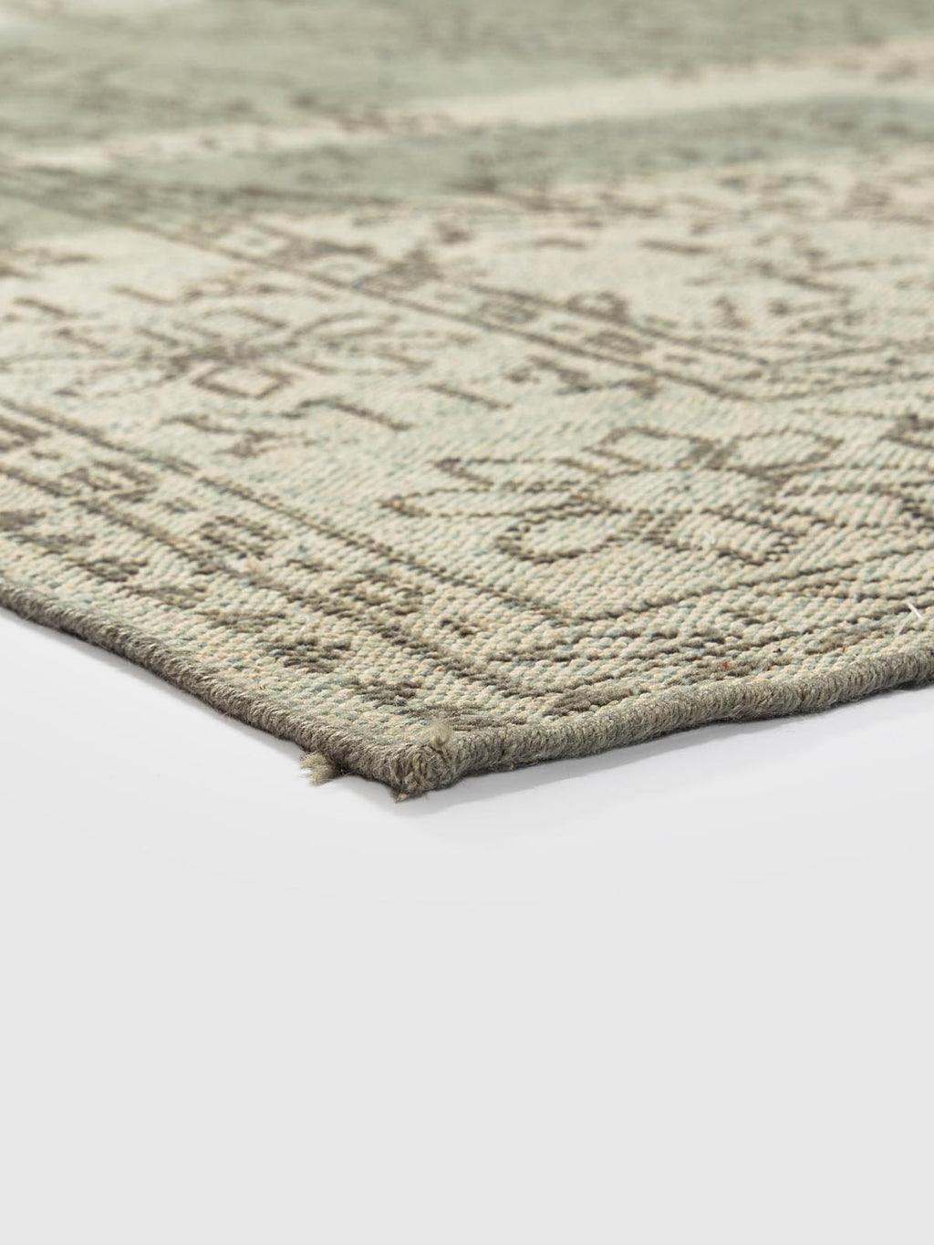 Balora Wool Knotted Carpet Contrast Living