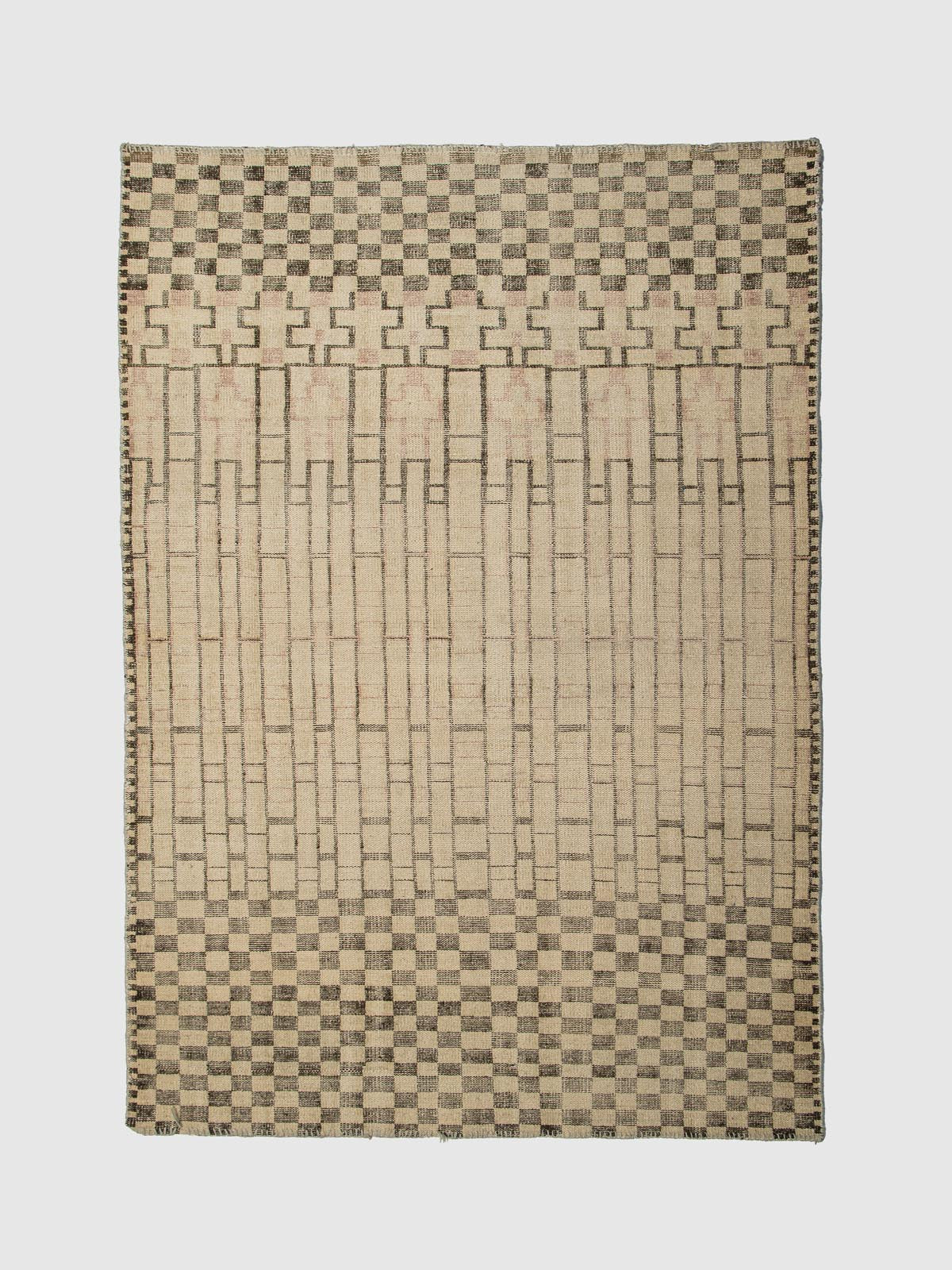 Verve Wool Knotted Carpet Contrast Living