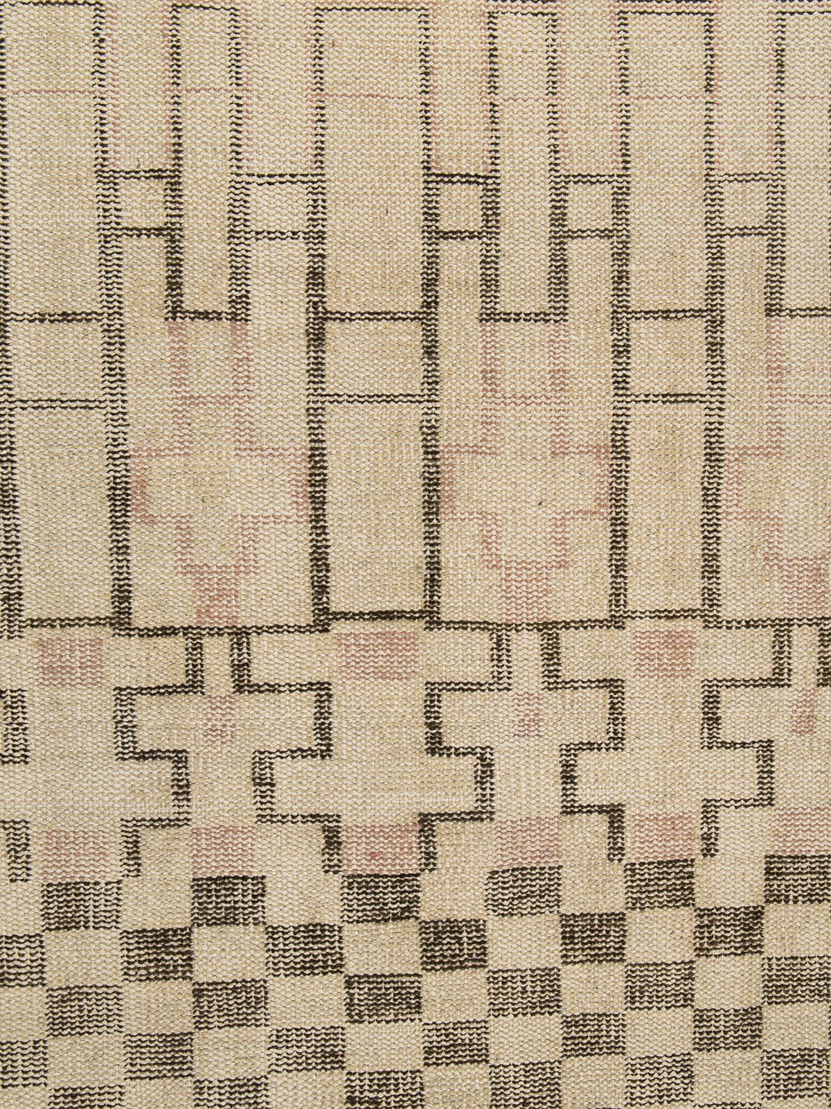 Verve Wool Knotted Carpet Contrast Living