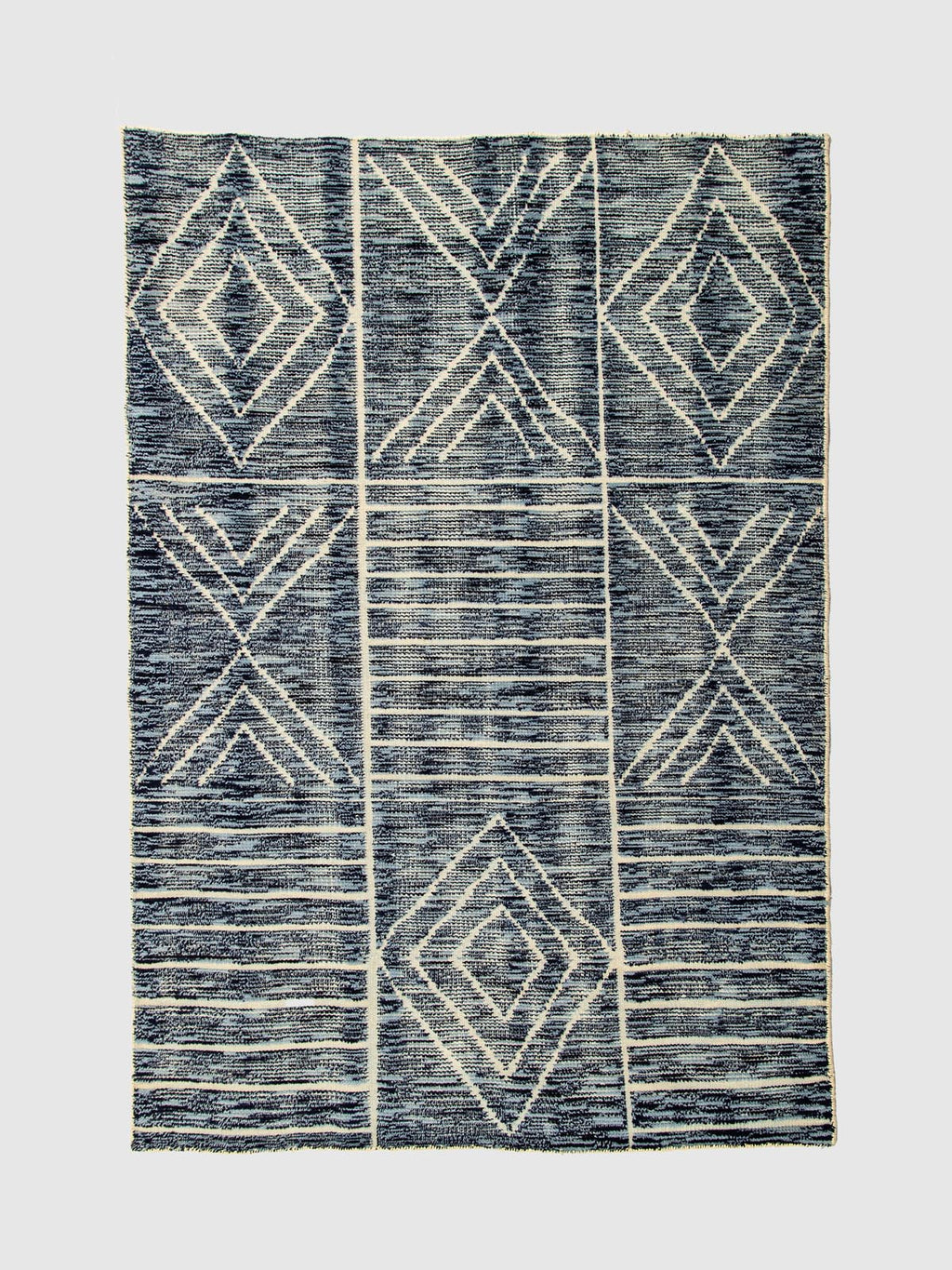 Mondara Wool Knotted Carpet Contrast Living