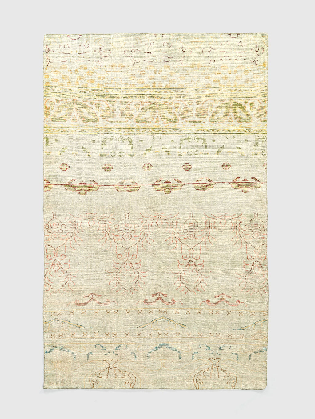 Pachu Wool Hand Knotted Carpet Contrast Living
