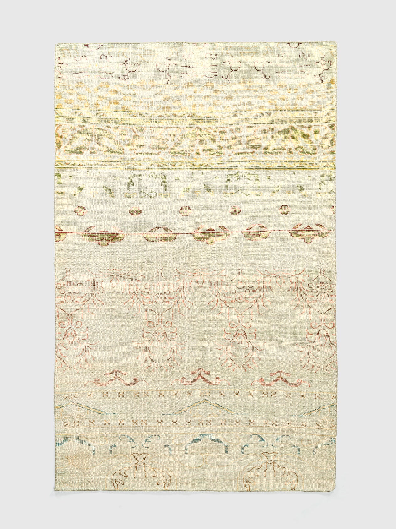 Pachu Wool Hand Knotted Carpet Contrast Living