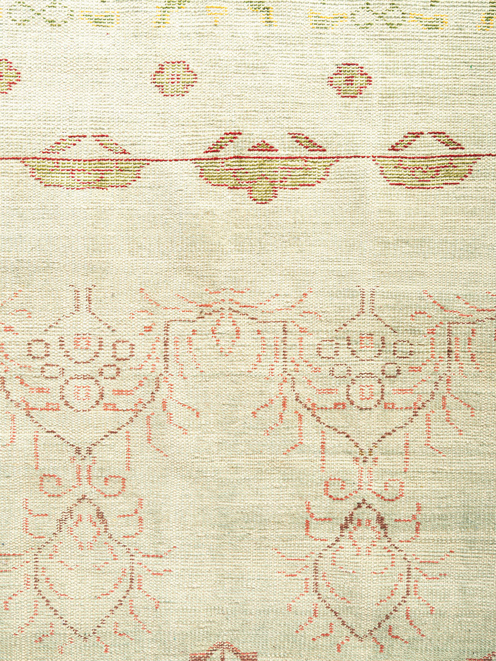 Pachu Wool Hand Knotted Carpet Contrast Living