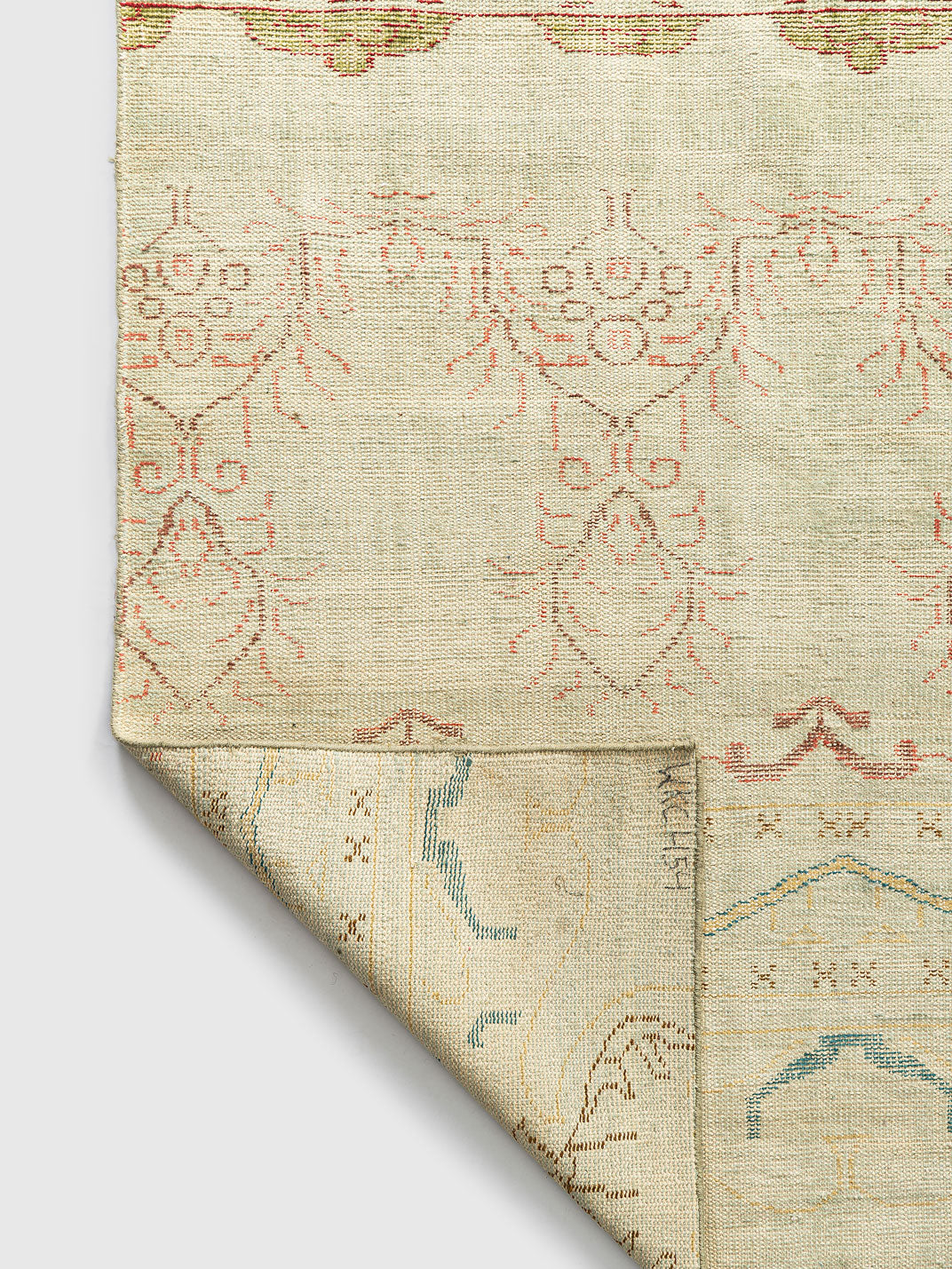 Pachu Wool Hand Knotted Carpet Contrast Living