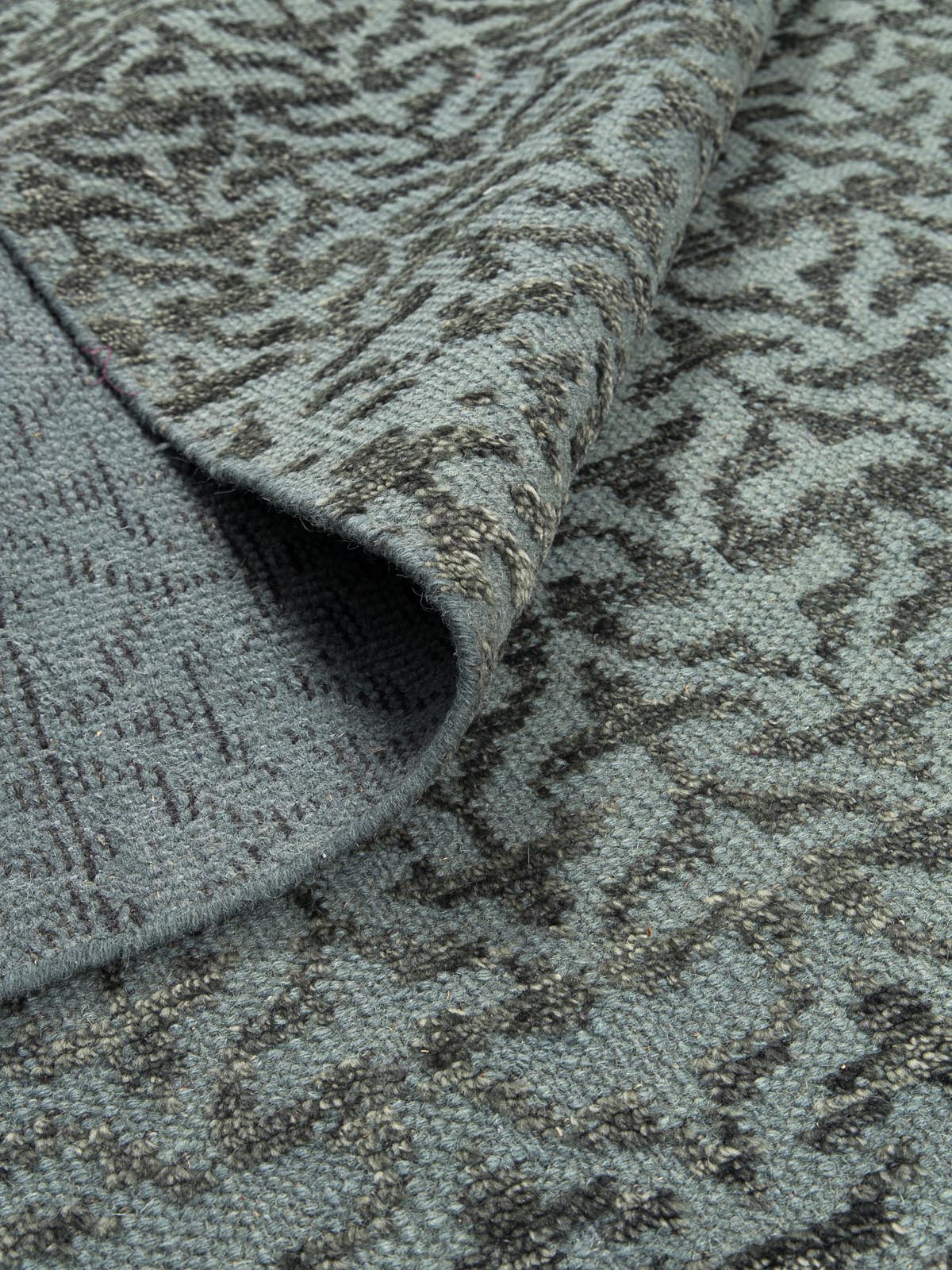Solea Wool Knotted Carpet Contrast Living