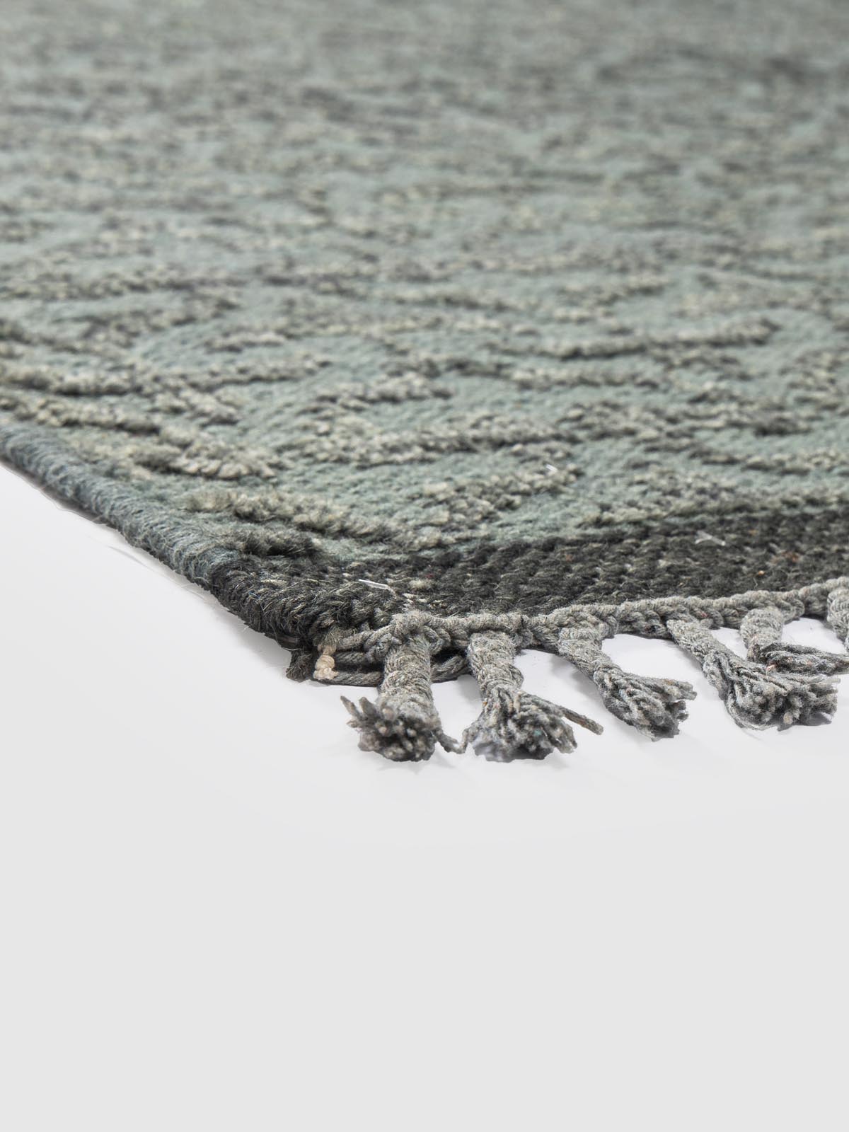 Solea Wool Knotted Carpet Contrast Living
