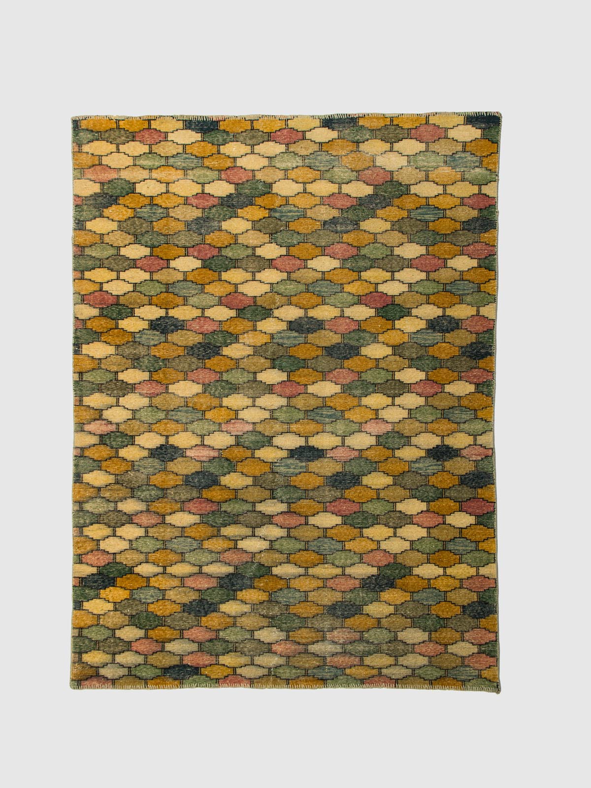 Arthouse Wool Knotted Carpet Contrast Living