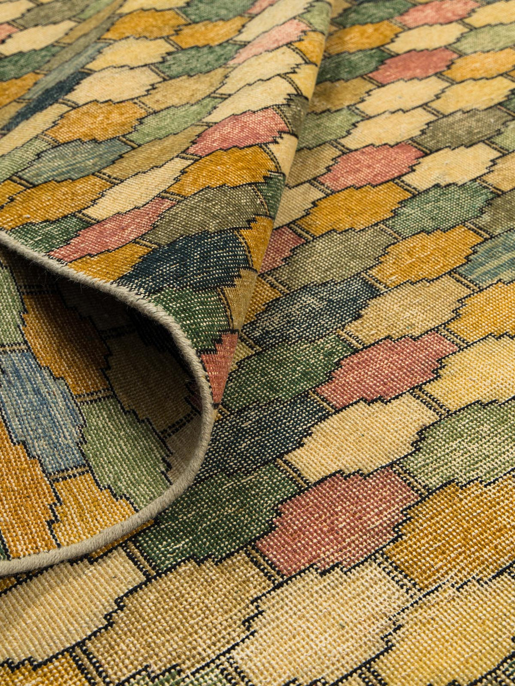 Arthouse Wool Knotted Carpet Contrast Living