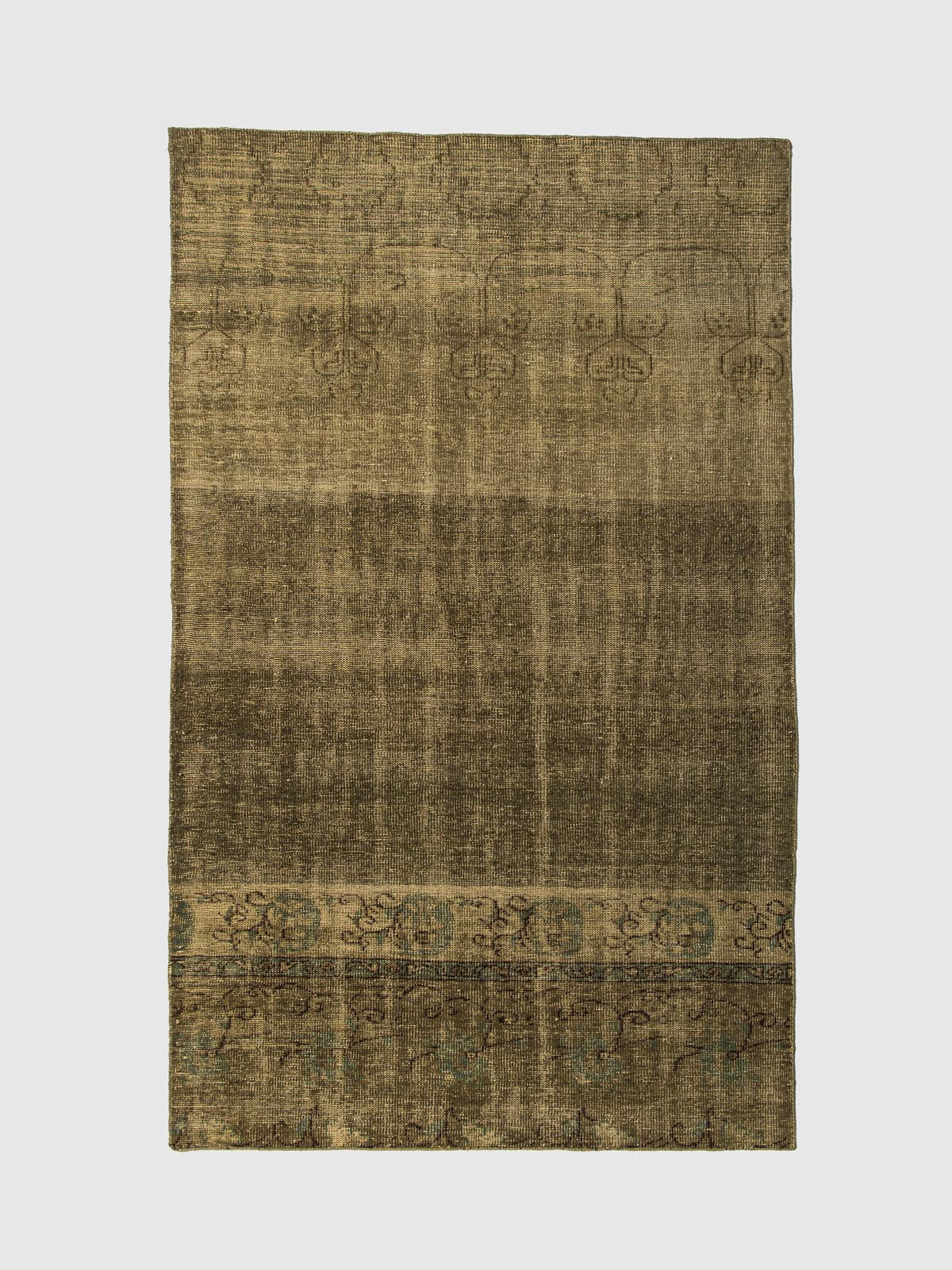 Ruetique Wool Knotted Carpet Contrast Living