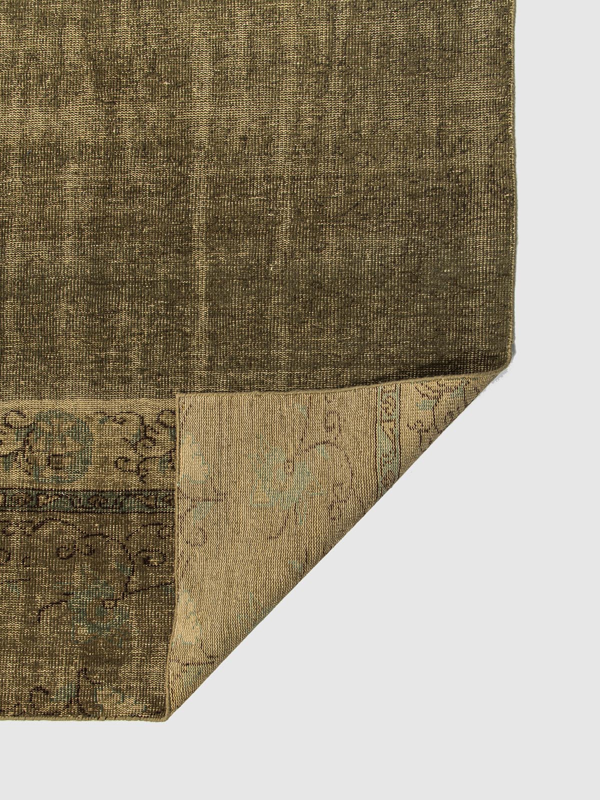 Ruetique Wool Knotted Carpet Contrast Living
