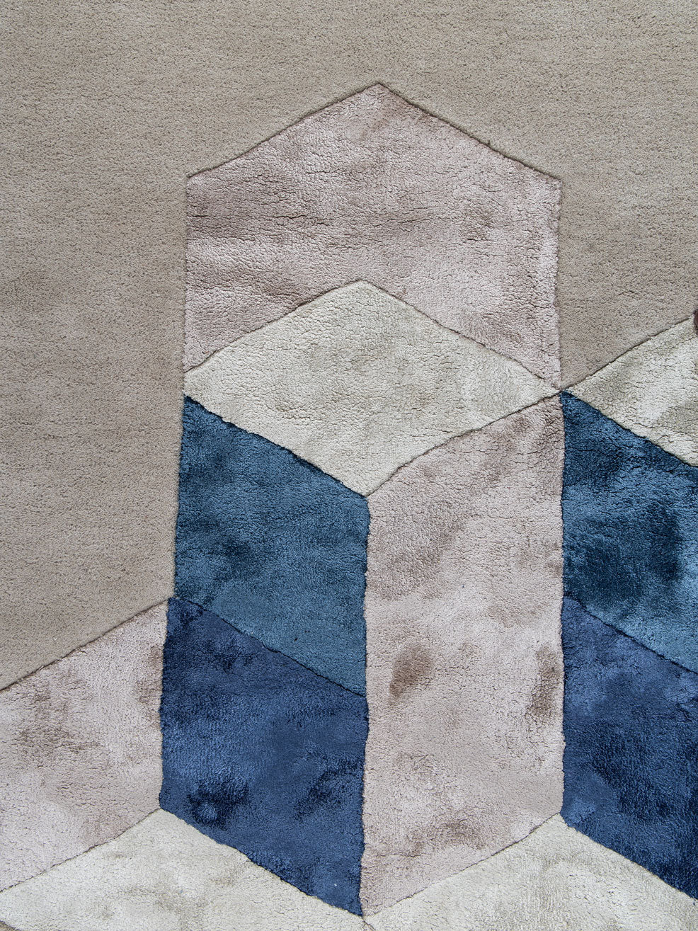 Kuruba Viscose Tufted Carpet Contrast Living