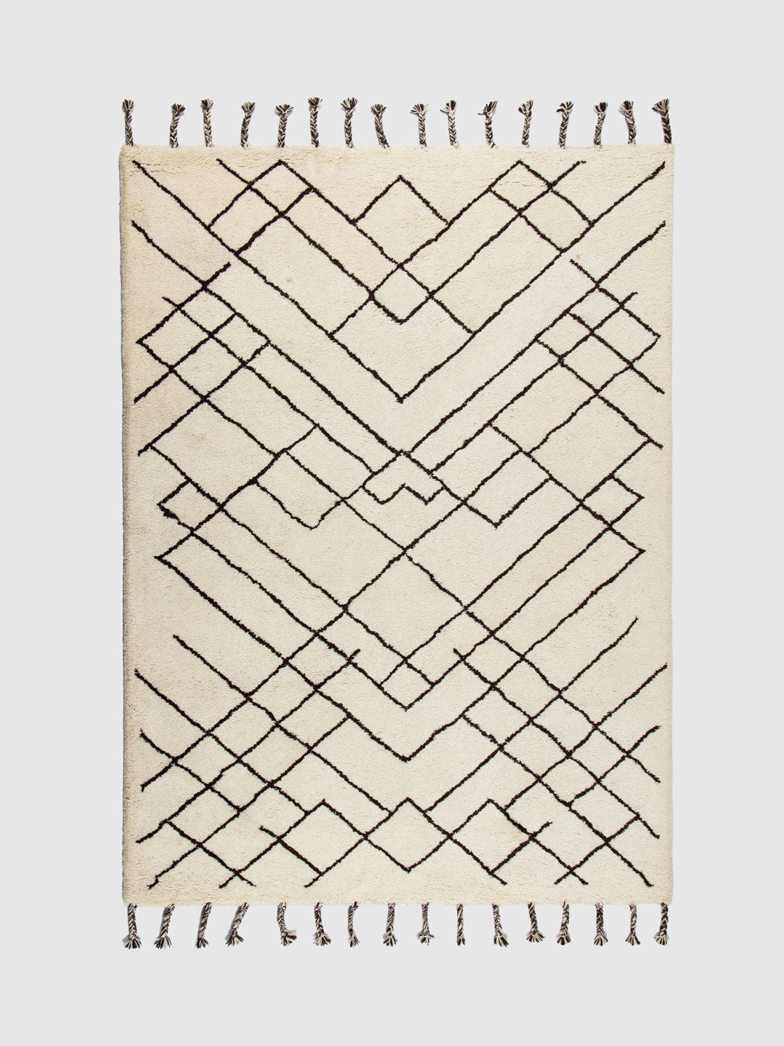 Qizo Wool Tufted Carpet Contrast Living