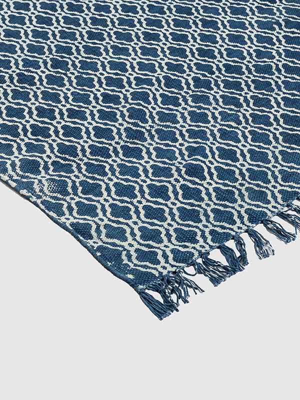 Noah Cotton Printed Rug Contrast Living