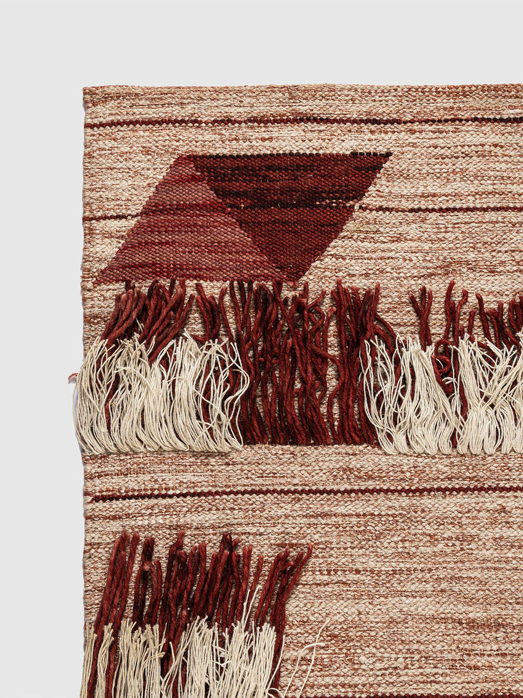 Azabu Wool Cotton Rug Contrast Living