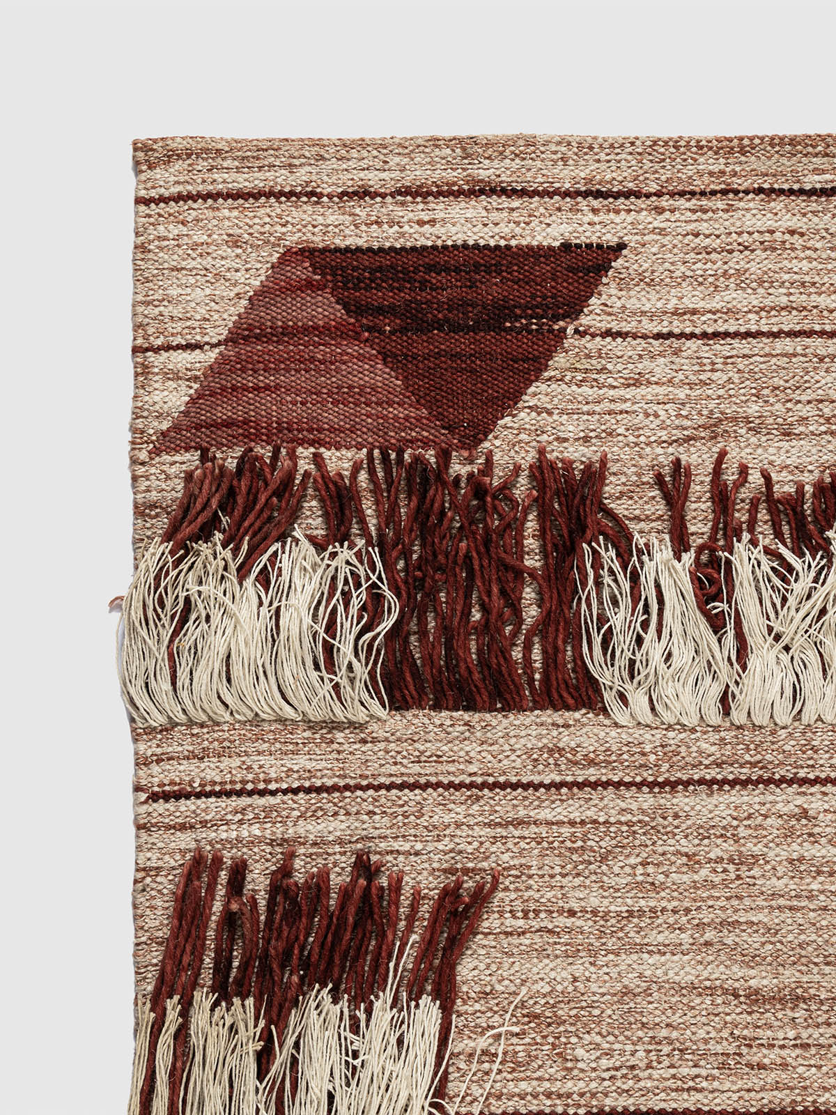 Azabu Wool Cotton Rug Contrast Living