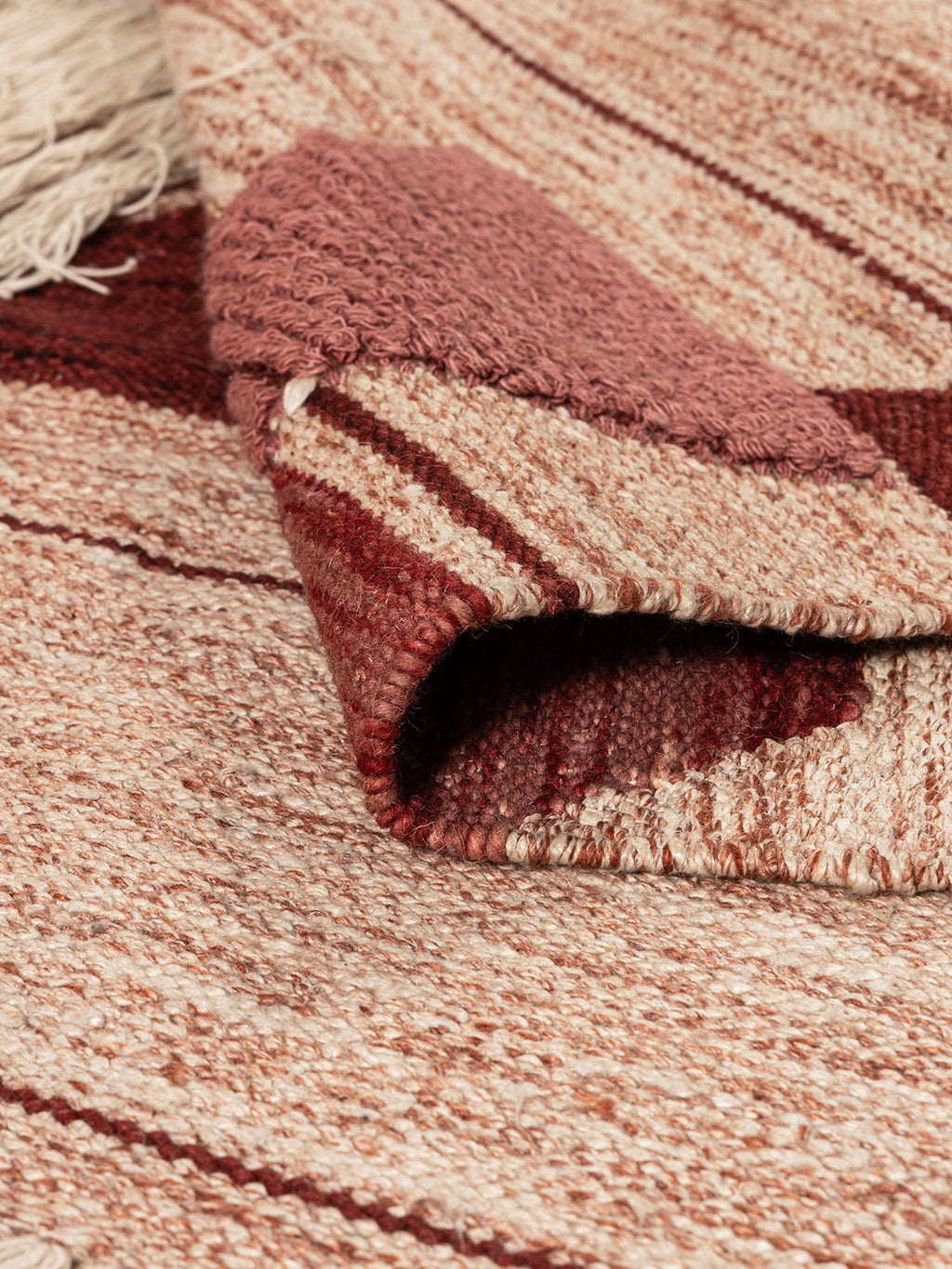 Azabu Wool Cotton Rug Contrast Living