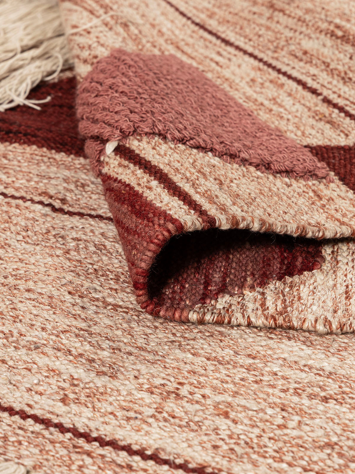Azabu Wool Cotton Rug Contrast Living