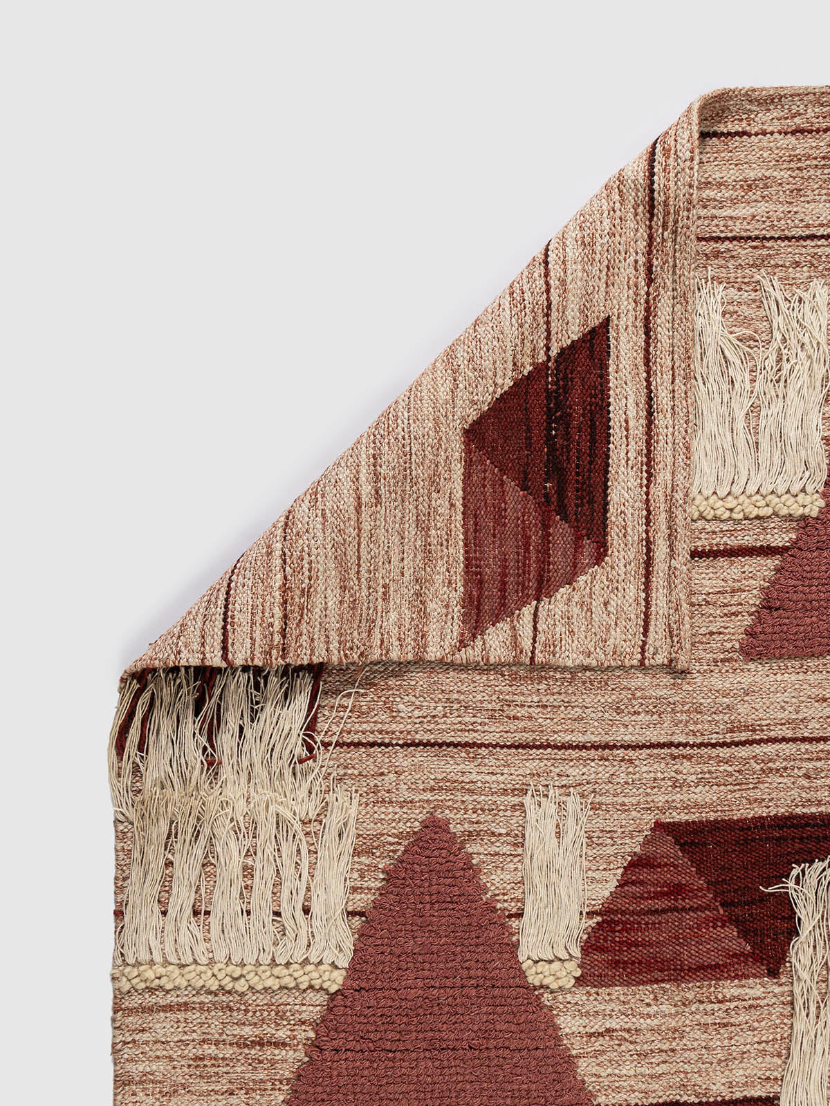 Azabu Wool Cotton Rug Contrast Living