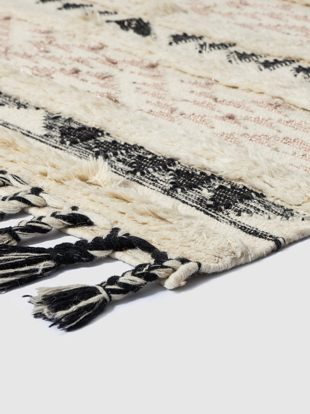 Adachi Wool Cotton Rug Contrast Living