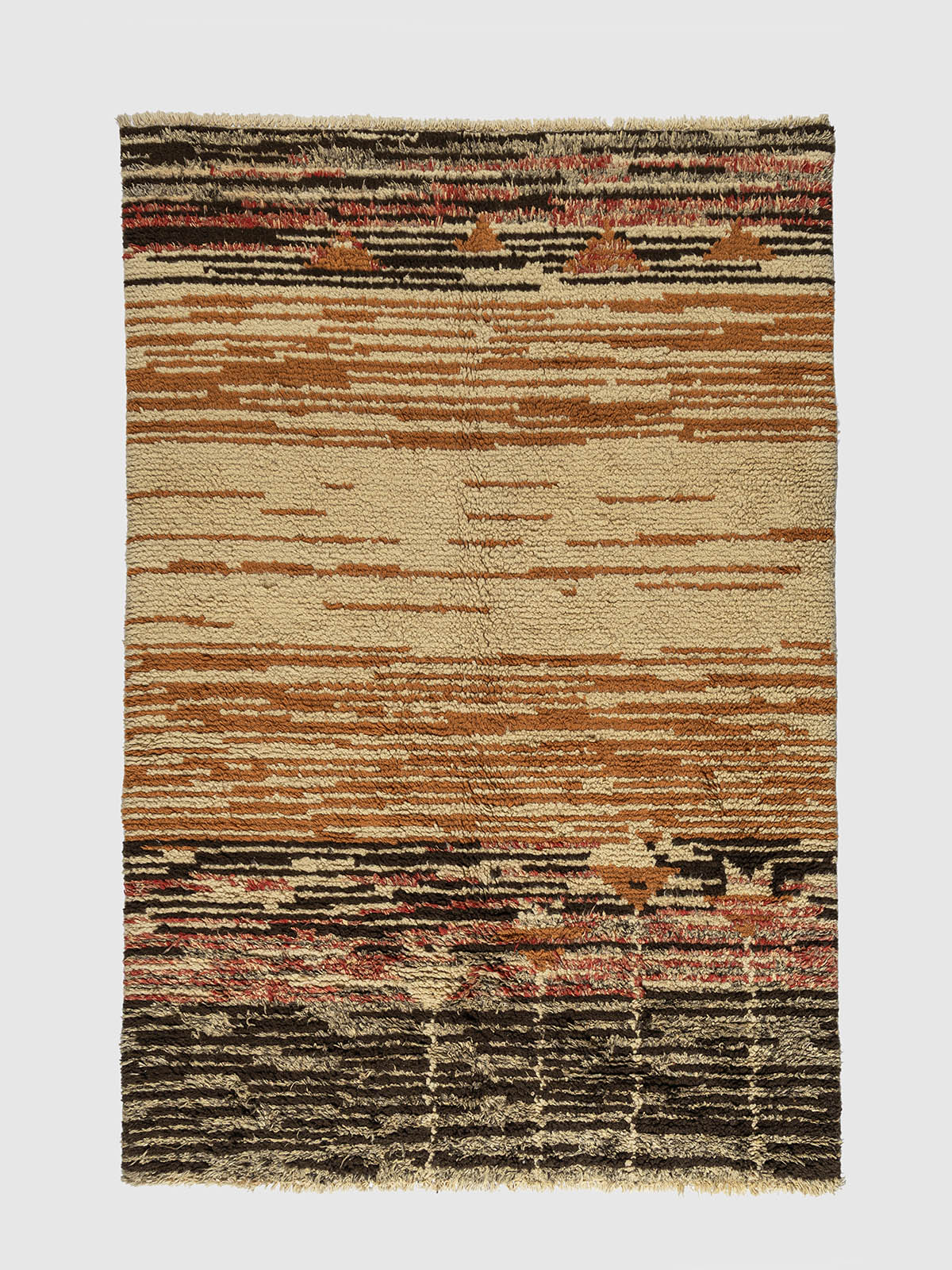 Nerima Wool Shaggy Rug Contrast Living