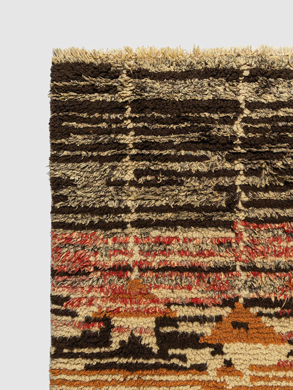 Nerima Wool Shaggy Rug Contrast Living