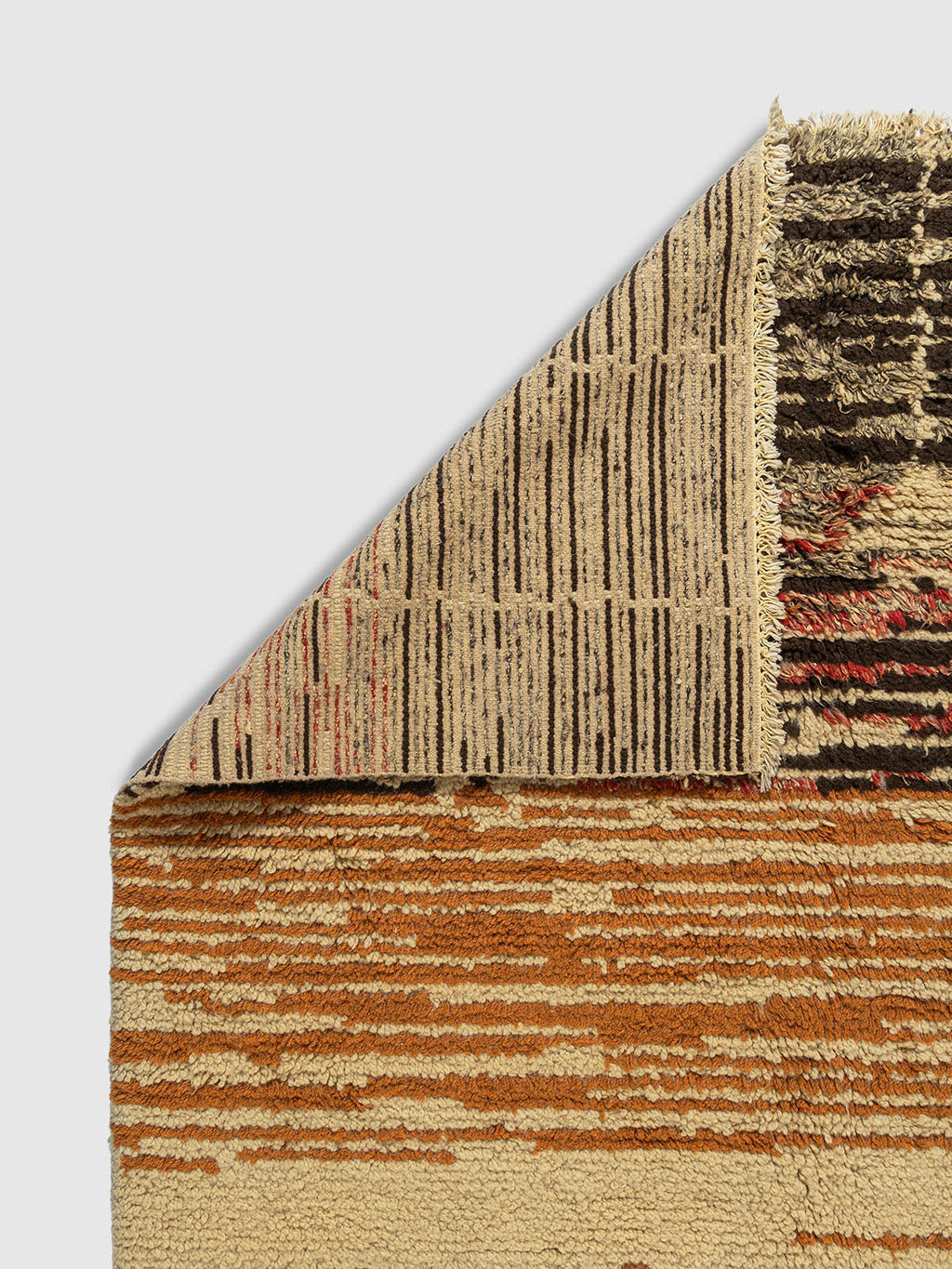Nerima Wool Shaggy Rug Contrast Living
