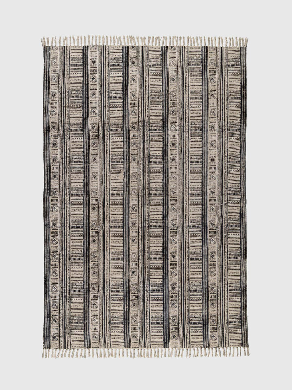 Chabootra Cotton Printed Rug Contrast Living