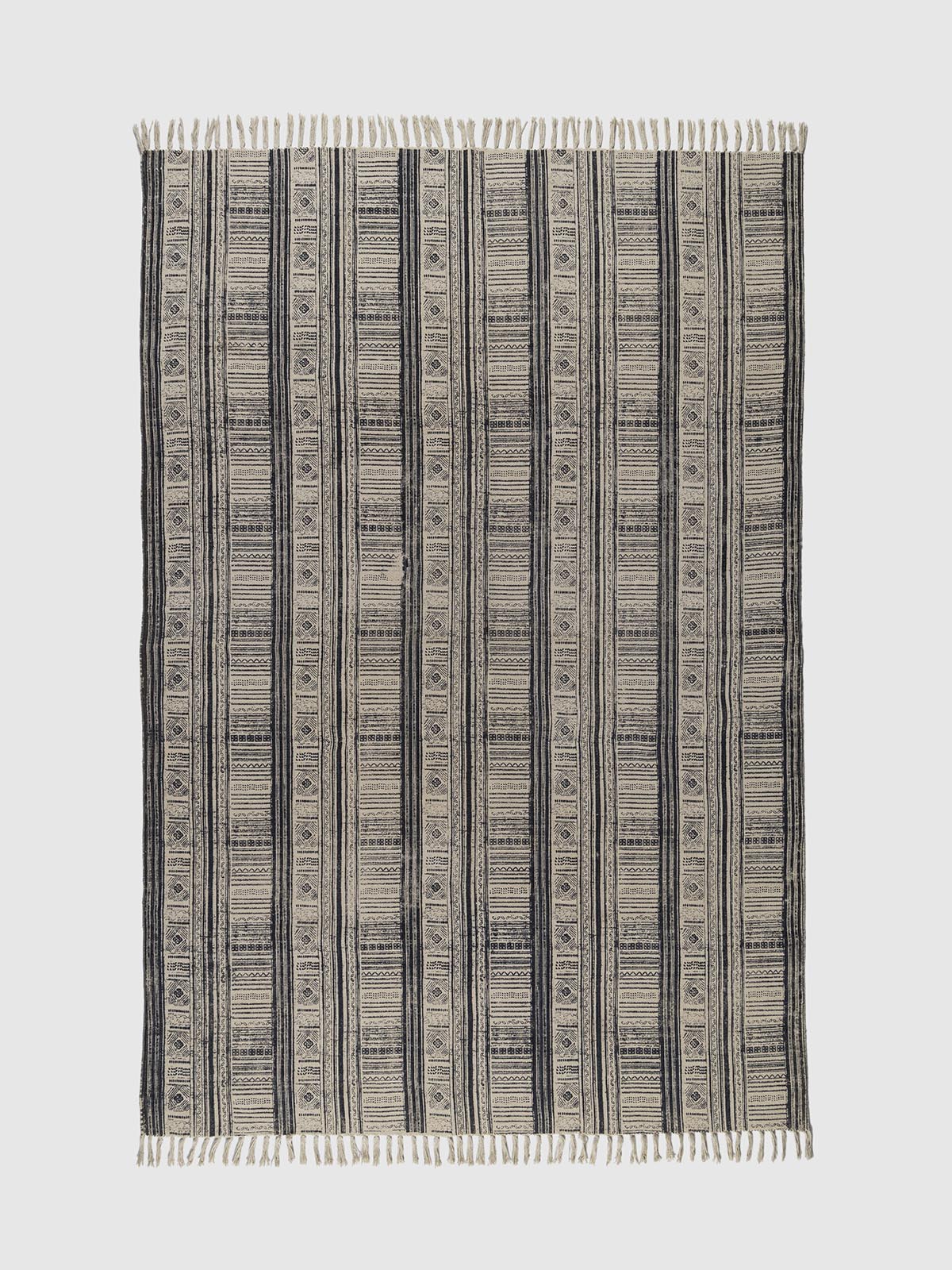Chabootra Cotton Printed Rug Contrast Living