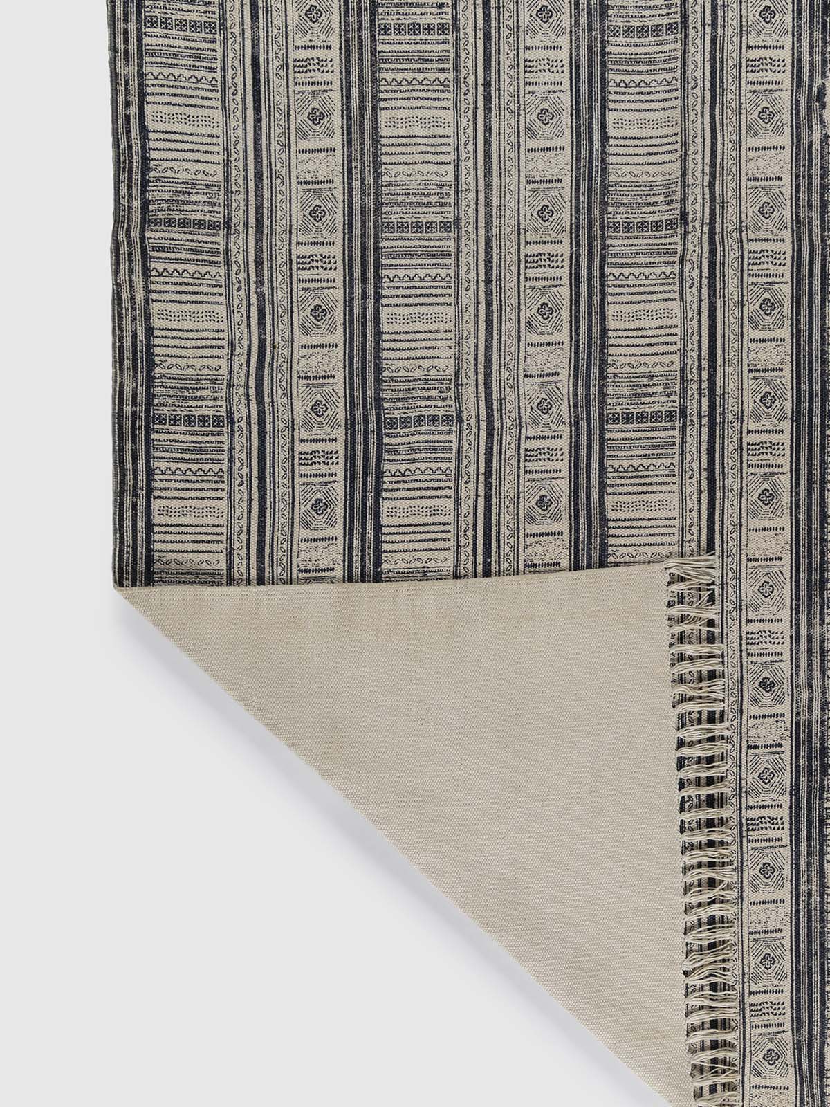Chabootra Cotton Printed Rug Contrast Living