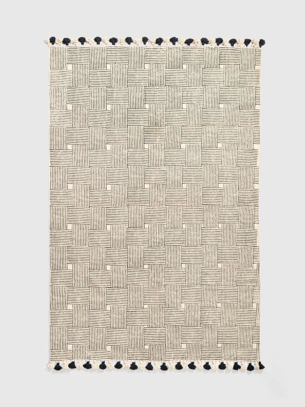 Samaed Cotton Printed Rug Contrast Living