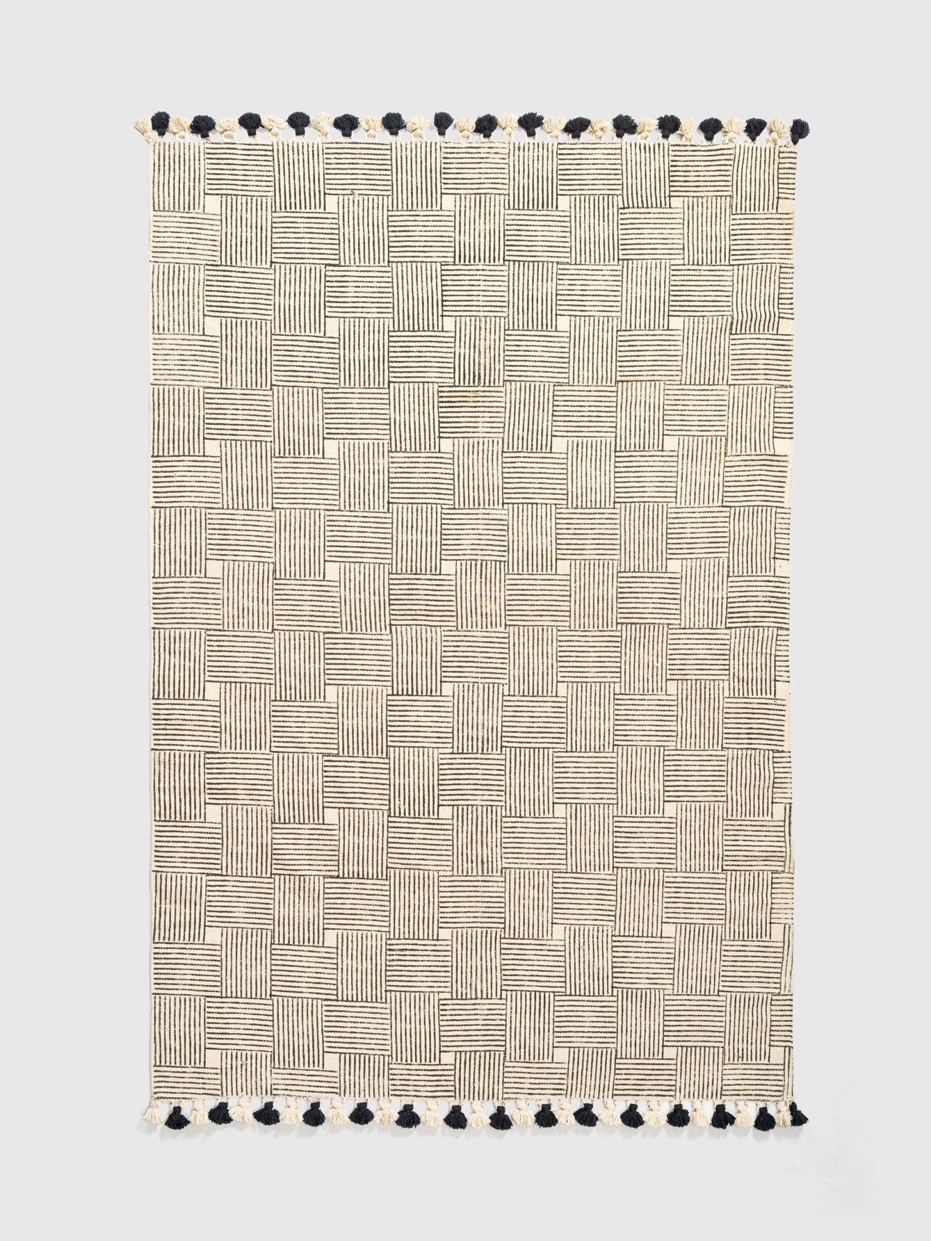 Samaed Cotton Printed Rug Contrast Living