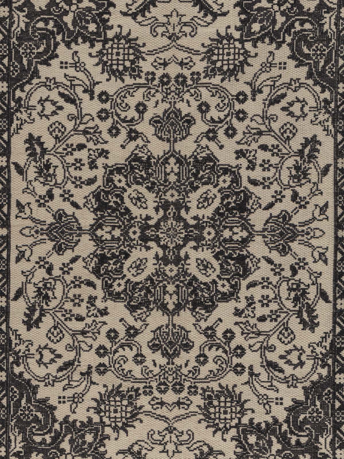 Vanaangan Wool Printed Rug Contrast Living