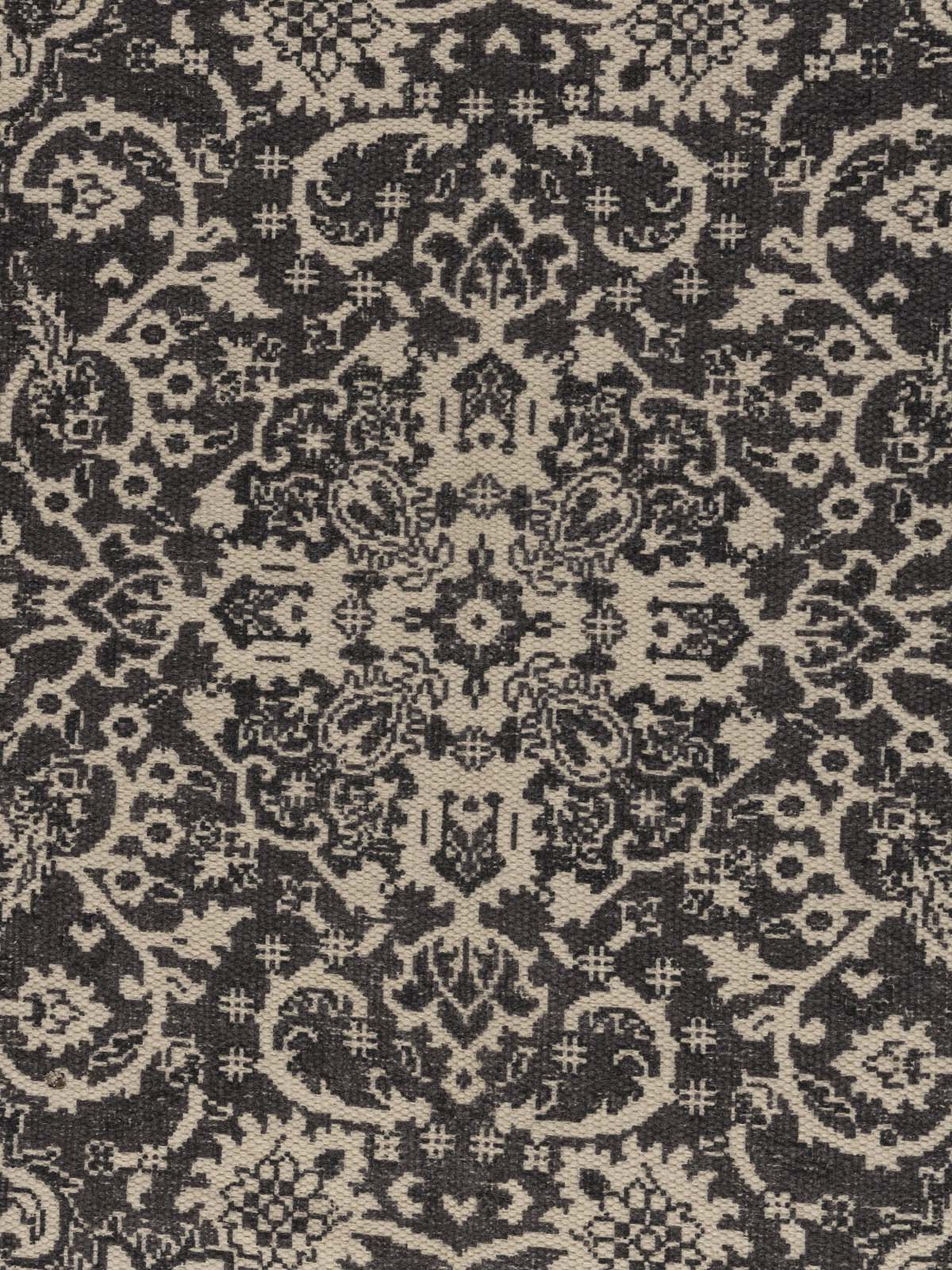 Charbagh Wool Printed Rug Contrast Living