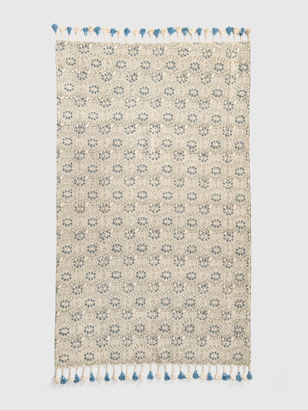 Boeri Cotton Printed Rug Contrast Living