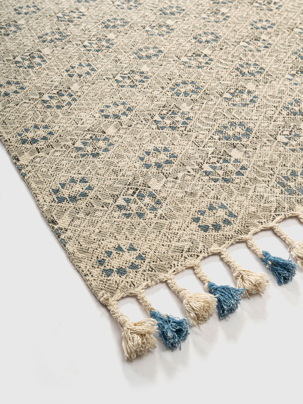 Boeri Cotton Printed Rug Contrast Living