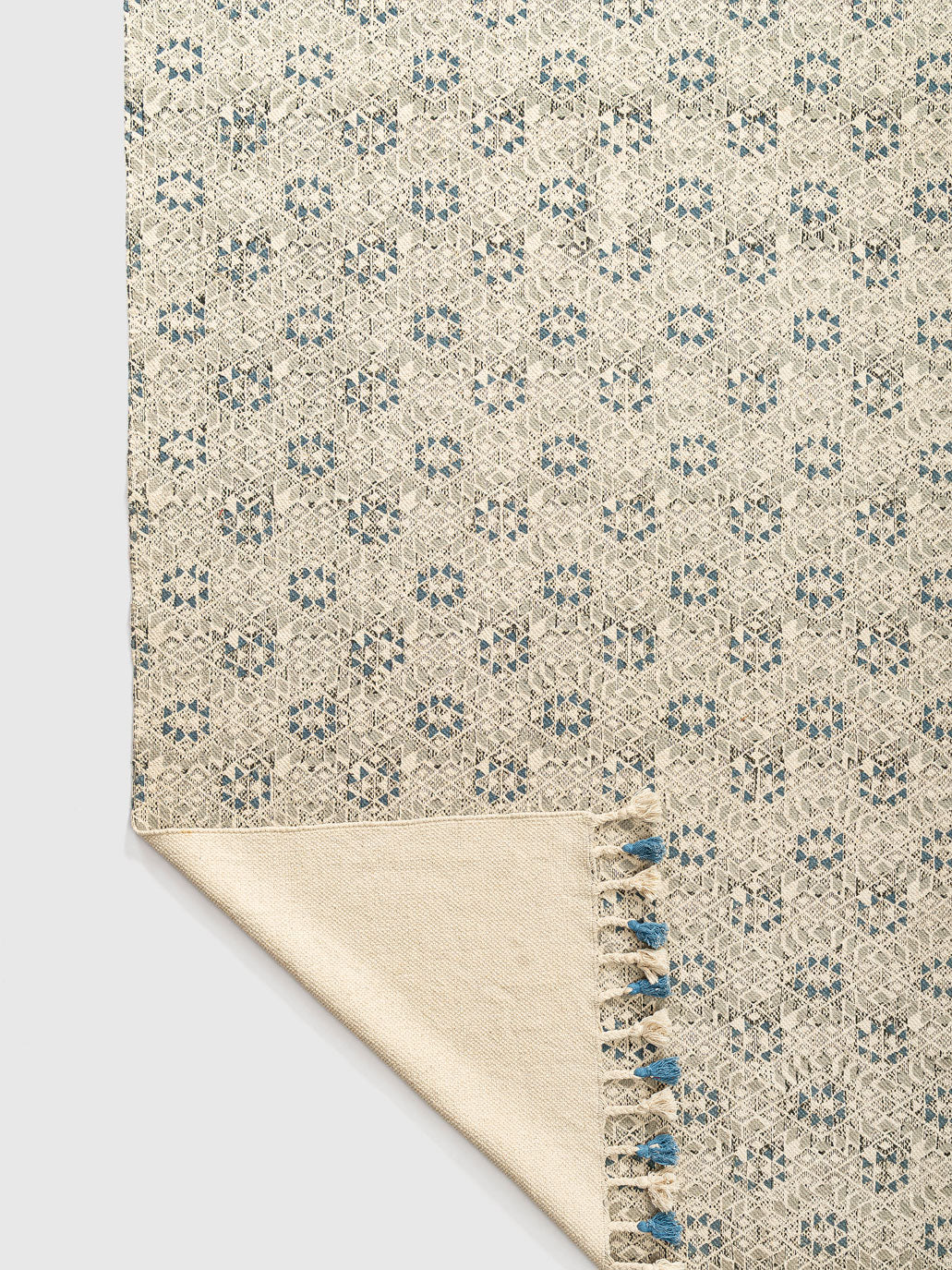 Boeri Cotton Printed Rug Contrast Living