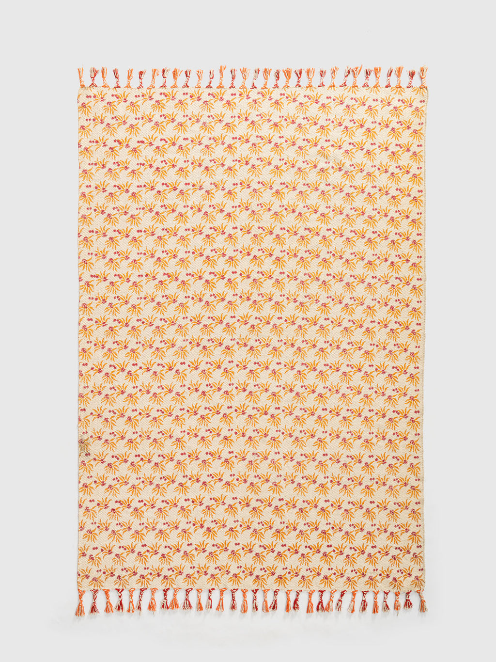 Bartsha Cotton Printed Rug Contrast Living