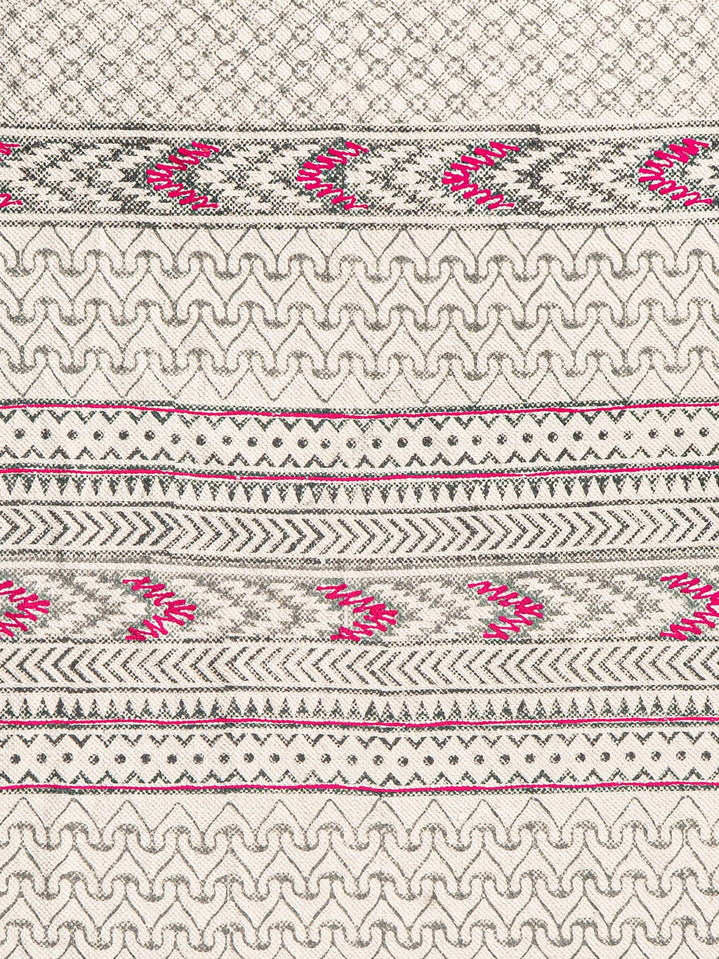 Fuchsia Trail Printed Rug Contrast Living
