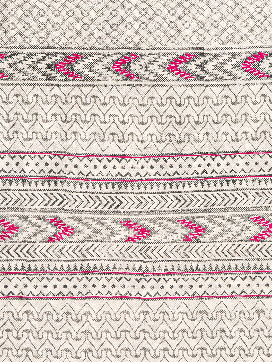 Fuchsia Trail Printed Rug Contrast Living