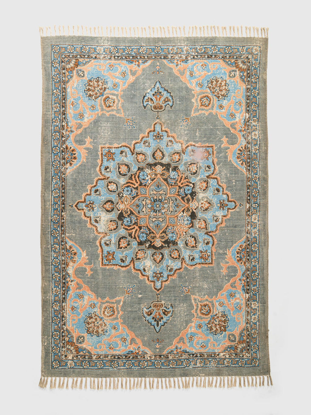 Sameth Cotton Printed Rug Contrast Living