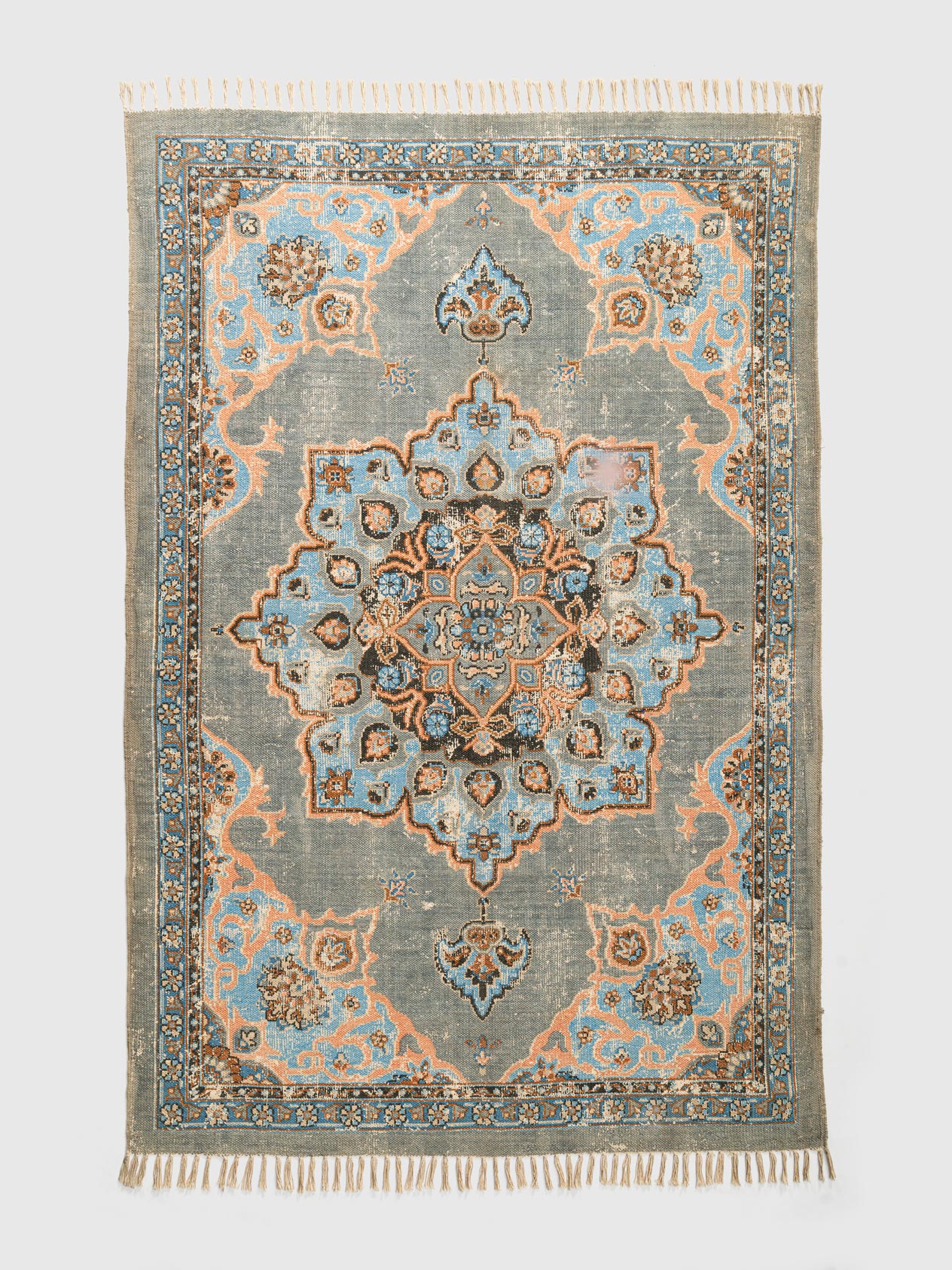 Sameth Cotton Printed Rug Contrast Living